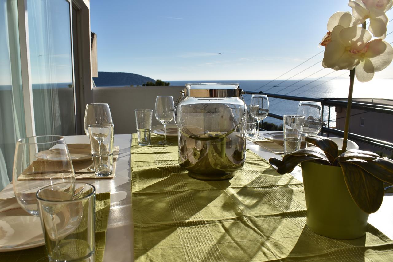El Mar, 2 Bdr Seaview Apartment, 7 Min From Beach Lagoníszi Kültér fotó