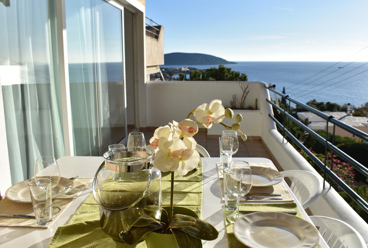 El Mar, 2 Bdr Seaview Apartment, 7 Min From Beach Lagoníszi Kültér fotó